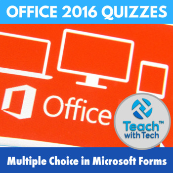 Preview of Microsoft Office 2016 Quizzes for Word Excel PowerPoint in Microsoft Forms