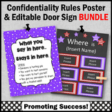 EDITABLE School Counselor Door Sign Where is the Social Wo
