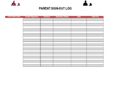 Office Parent Sign Out Log