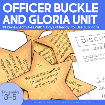 Preview of Officer Buckle and Gloria - Read Aloud Center Activities and Sub Plans