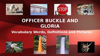 Preview of Officer Buckle and Gloria Vocabulary Words, Definitions, Pictures-Commercial Use