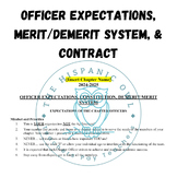 Officer Expectations, Contract, & Merit/Demerit System