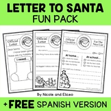 Letter to Santa Claus Christmas Writing + FREE Spanish Version