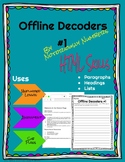 Offline Decoders #1 HTML Activity to Accompany Code.org CS