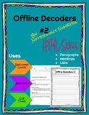 Offline Decoders #2 HTML Activity to Accompany Code.org CS