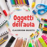 Oggetti dell'aula - Italian Flashcards of Classroom Objects