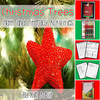 Preview of Christmas Trees- Activities and Games for Literacy and Math