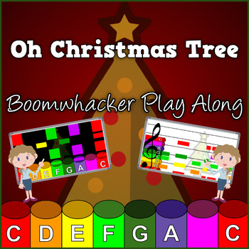 Preview of Oh Christmas Tree - Boomwhacker Play Along Videos & Sheet Music