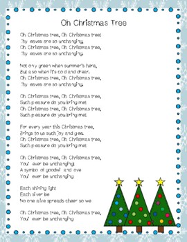 Oh Christmas Tree Reading Activity - Printable & Distance Learning