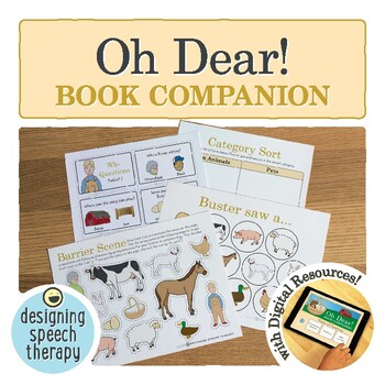 Preview of Oh Dear! Book Companion for Speech and Language Therapy