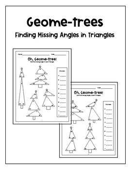 Preview of Oh, Geome-tree! Finding Unknown Angles in Triangles