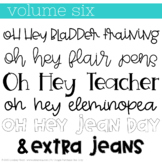 Oh Hey Fonts: Volume 6 - Teacher Bulletin Board Fonts - Fo