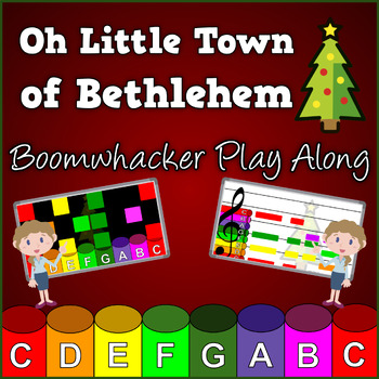 Preview of Oh Little Town of Bethlehem - Boomwhacker Play Along Videos & Sheet Music