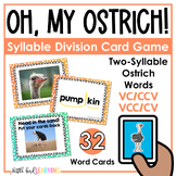 Oh My Ostrich! - Ostrich Words (VCCCV) Two-Syllable Words 