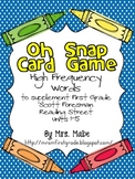 Oh Snap - High Frequency Word Game for Reading Street Units 1-5