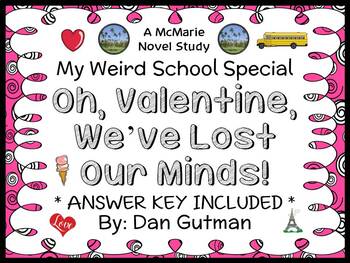 Preview of Oh, Valentine, We've Lost Our Minds! (Dan Gutman) Novel Study / Comprehension