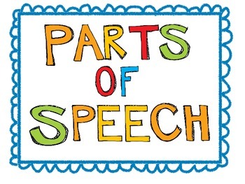 parts of speech clip art