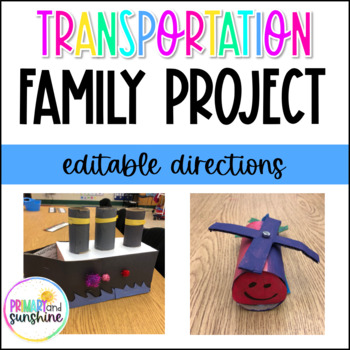 Preview of Transportation Family Project