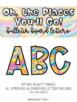 Preview of Oh, the Places You'll Go Bulletin Board Letters | Read Across America, Decor