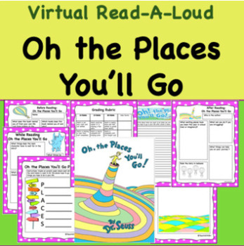 Preview of Oh the Places You'll Go Dr Seuss Book Activities for End of the Year