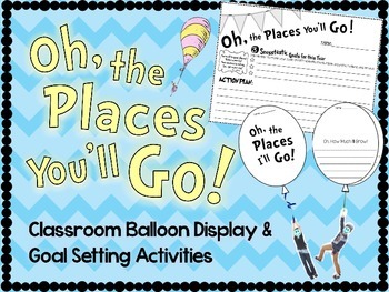 Preview of Oh, the Places You'll Go - Goal Setting Activity