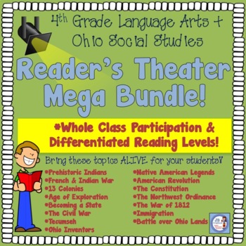 Preview of Ohio 4th Grade Reader's Theater Mega Bundle!