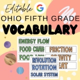 Ohio 5th Grade Science Vocabulary Terms