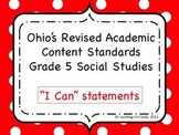 Ohio Academic Content Standards for Social Studies Grade 5