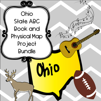 Preview of Ohio Bundle--Ohio ABC Book and Physical Map Research Projects