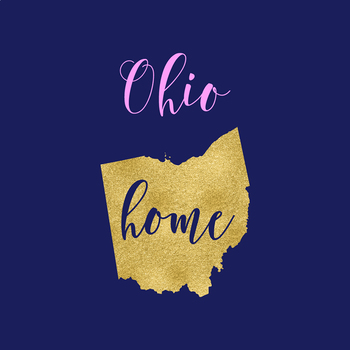 Download Ohio Clipart Usa State Vector Clipart Ohio Home Gold Us Clipart