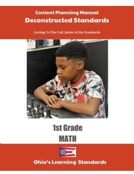 Preview of Ohio Deconstructed Standards Content Planning Manual 1st Grade Math