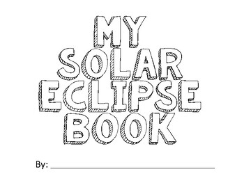 Preview of Ohio Eclipse Book Make-a-Book  Eclipse Lesson