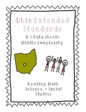 Ohio Extended Content Standards Data Sheets K-2 MIDDLE Complexity