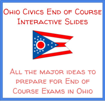 Preview of Ohio Government and Civics End of Course Interactive Slides Assignment