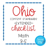Ohio Math Extended Standards Checklist Grades 3-5