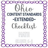 Ohio Math Extended Standards Checklist Grades 6-8