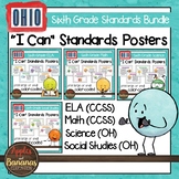Ohio Sixth Grade Standards Bundle "I Can" Posters & Statem
