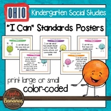 Ohio Social Studies - Kindergarten Standards Posters