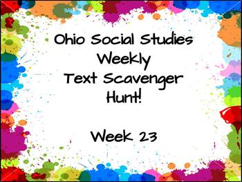 Preview of Ohio Social Studies Weekly (Week 23) Scavenger Hunt
