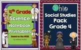 Ohio Social Studies and Science Pack Bundle Grade 4