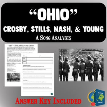 Preview of Ohio- Song Worksheet Analysis
