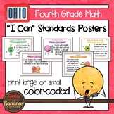 Ohio Standards for Fourth Grade MATH "I Can" Posters