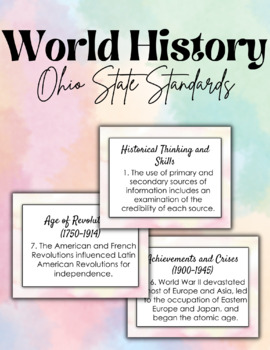 Preview of Ohio Standards for Modern World History