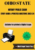 Ohio State Notary Public Exam Study Guide 2023-24 Printable PDF
