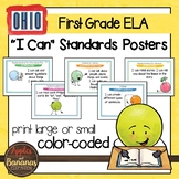 Ohio's Learning Standards First Grade ELA "I Can"  Posters