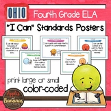 Ohio's Learning Standards Fourth Grade ELA "I Can"  Posters