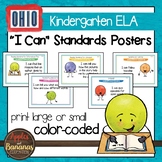Ohio's Learning Standards Kindergarten ELA "I Can"  Posters