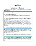 Ohio's Standards for English Language Arts - Grade 7 - Col