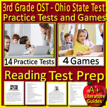 Preview of 3rd Grade OST Ohio State Test Reading and Writing Practice Tests and Games AIR