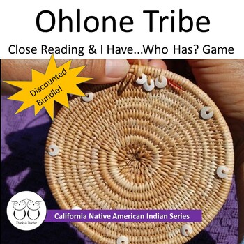 Preview of Ohlone Tribe California Native American Indian Text Game Activities Bundle